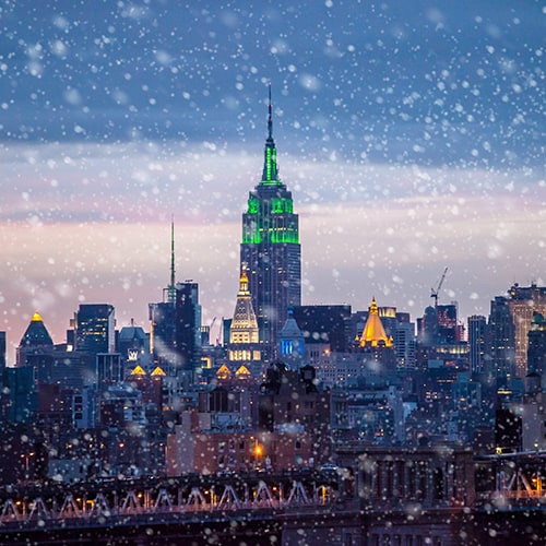 new york hiver neige