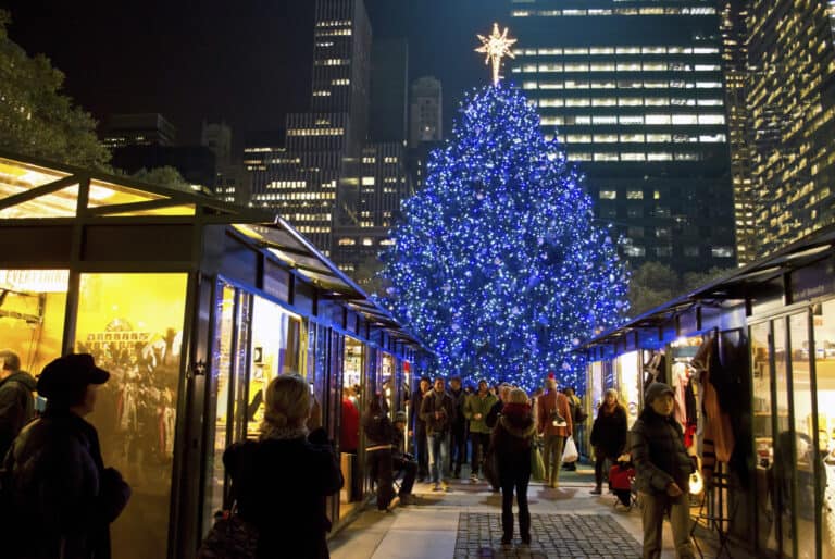 bryant park marche de noel