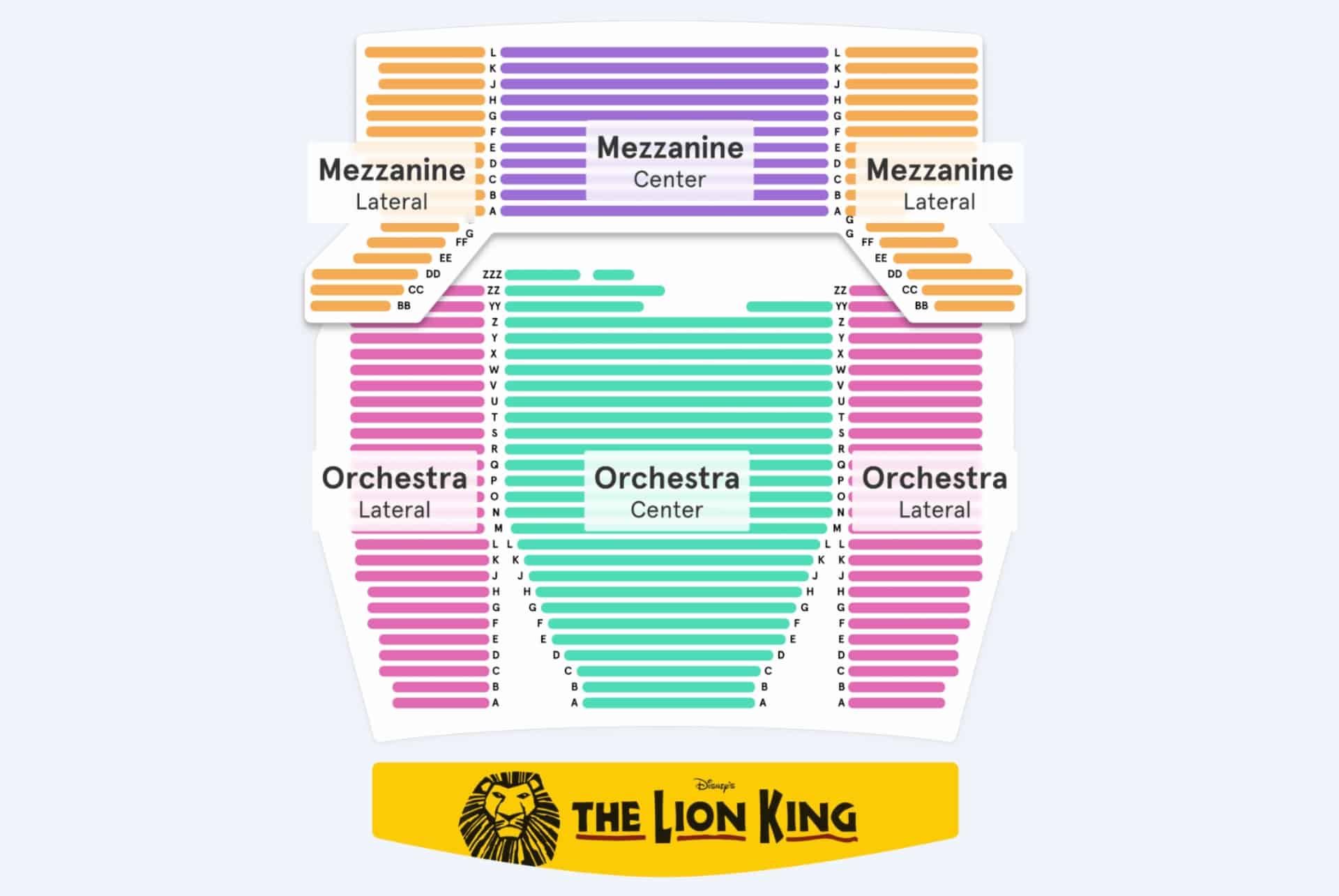 minskoff theatre zones