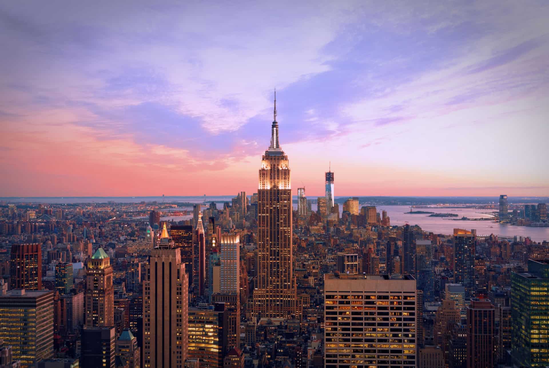 top of the rock vue soir