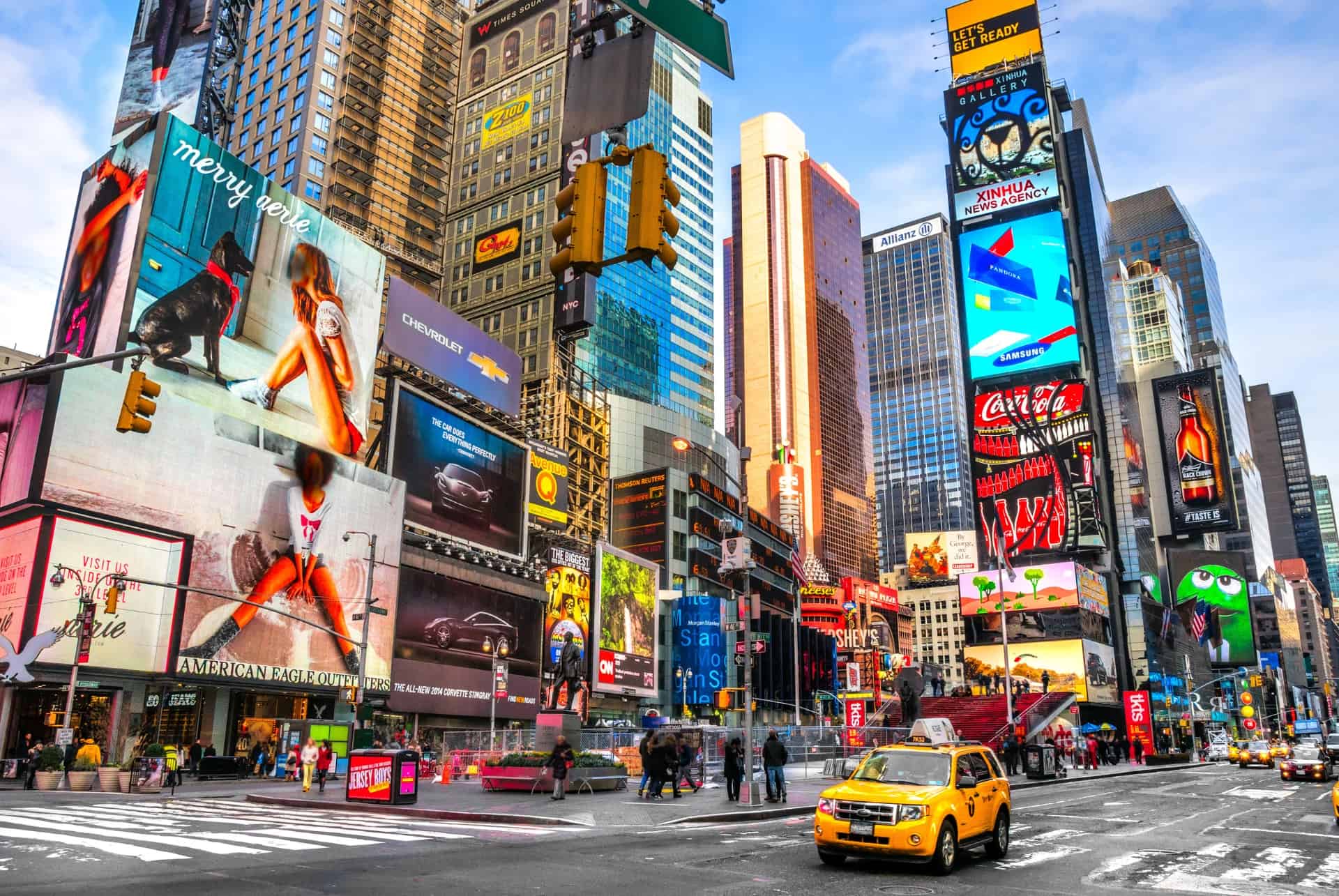 times square en famille