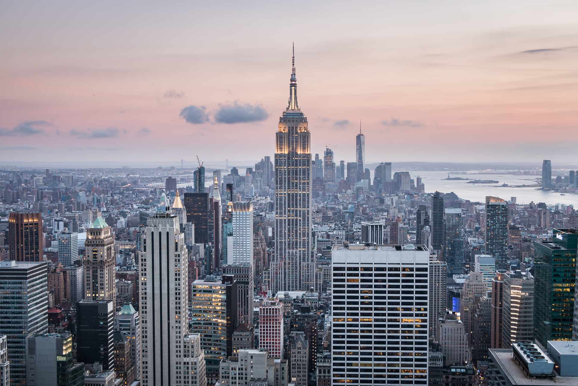 top of the rock coucher de soleil