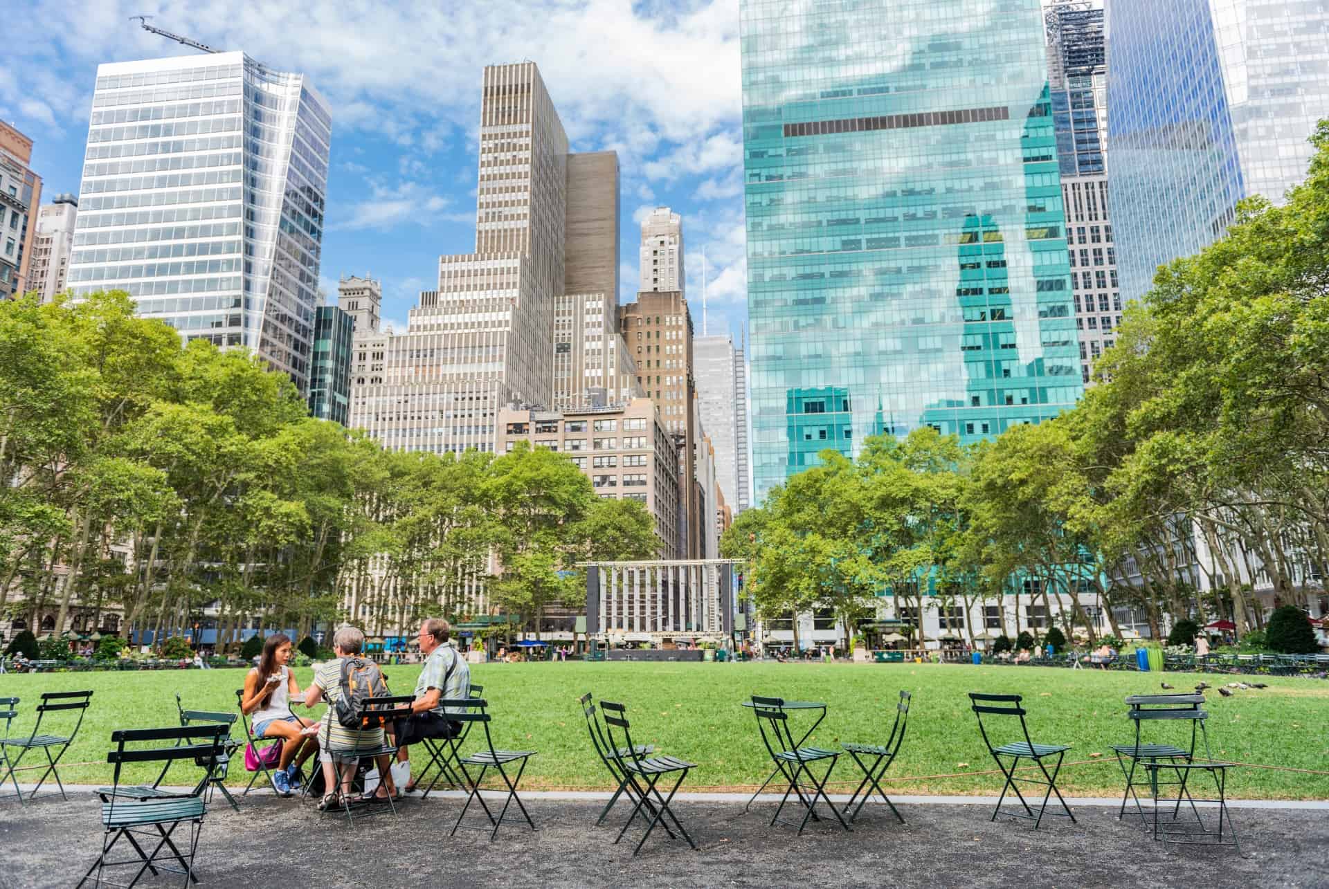 bryant park en ete