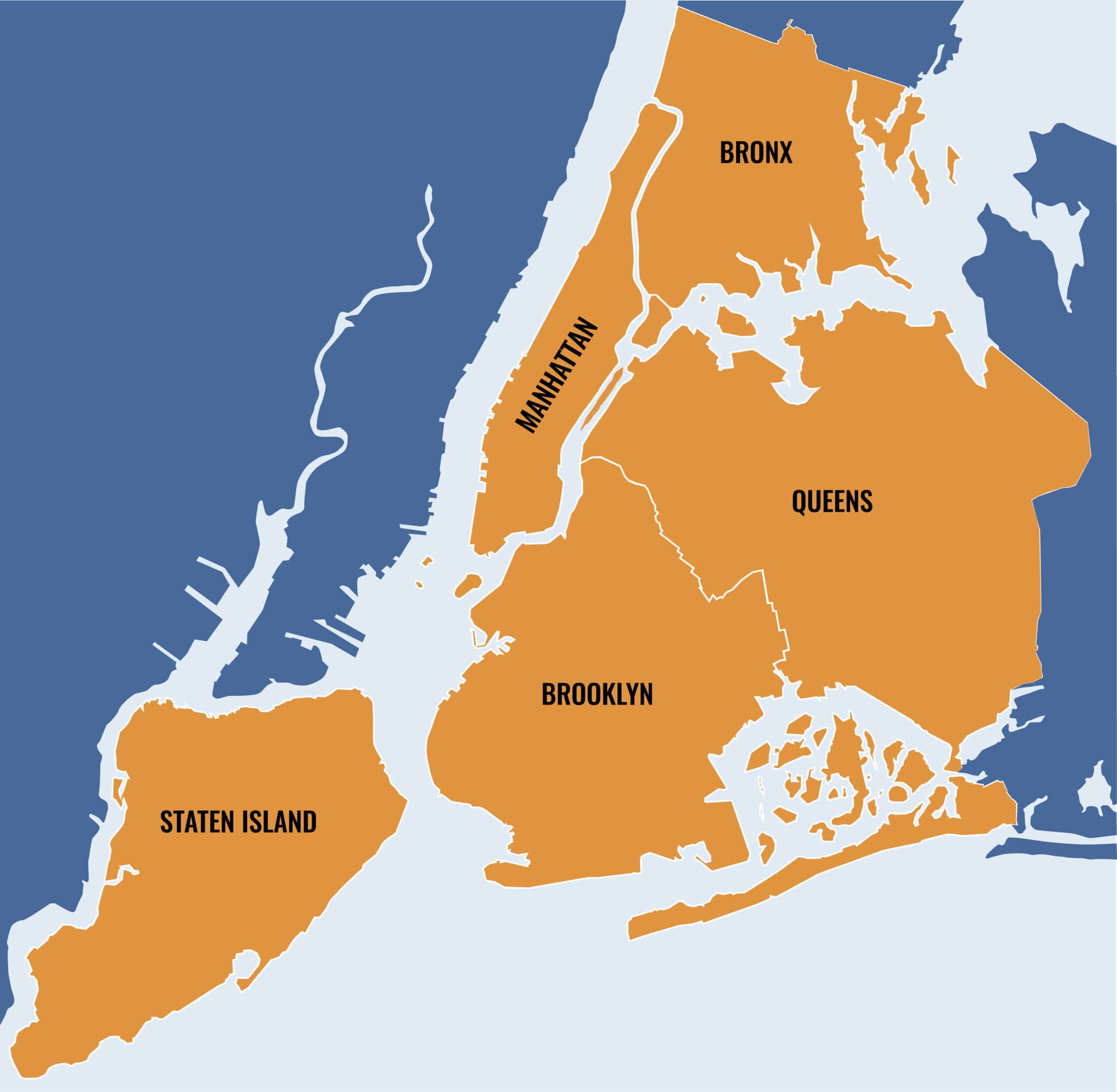 map de new york