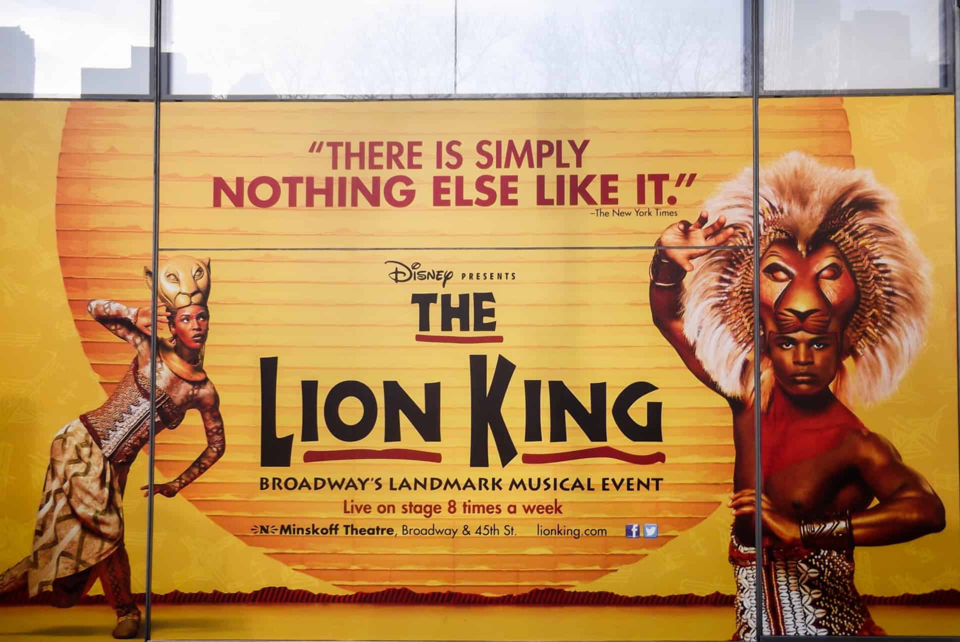 voir le roi lion a broadway