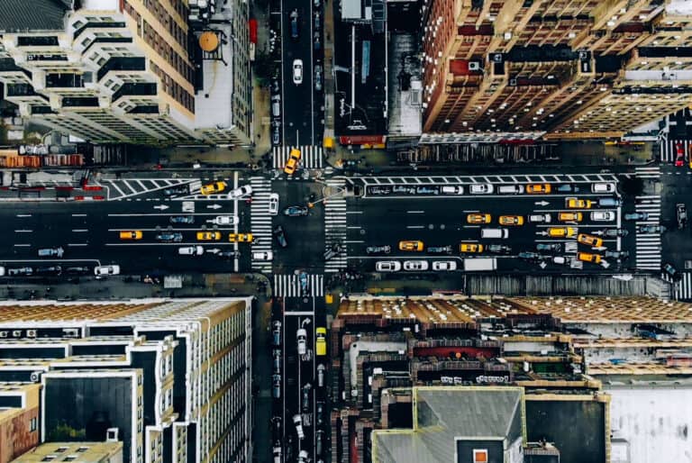 vue aerienne manhattan