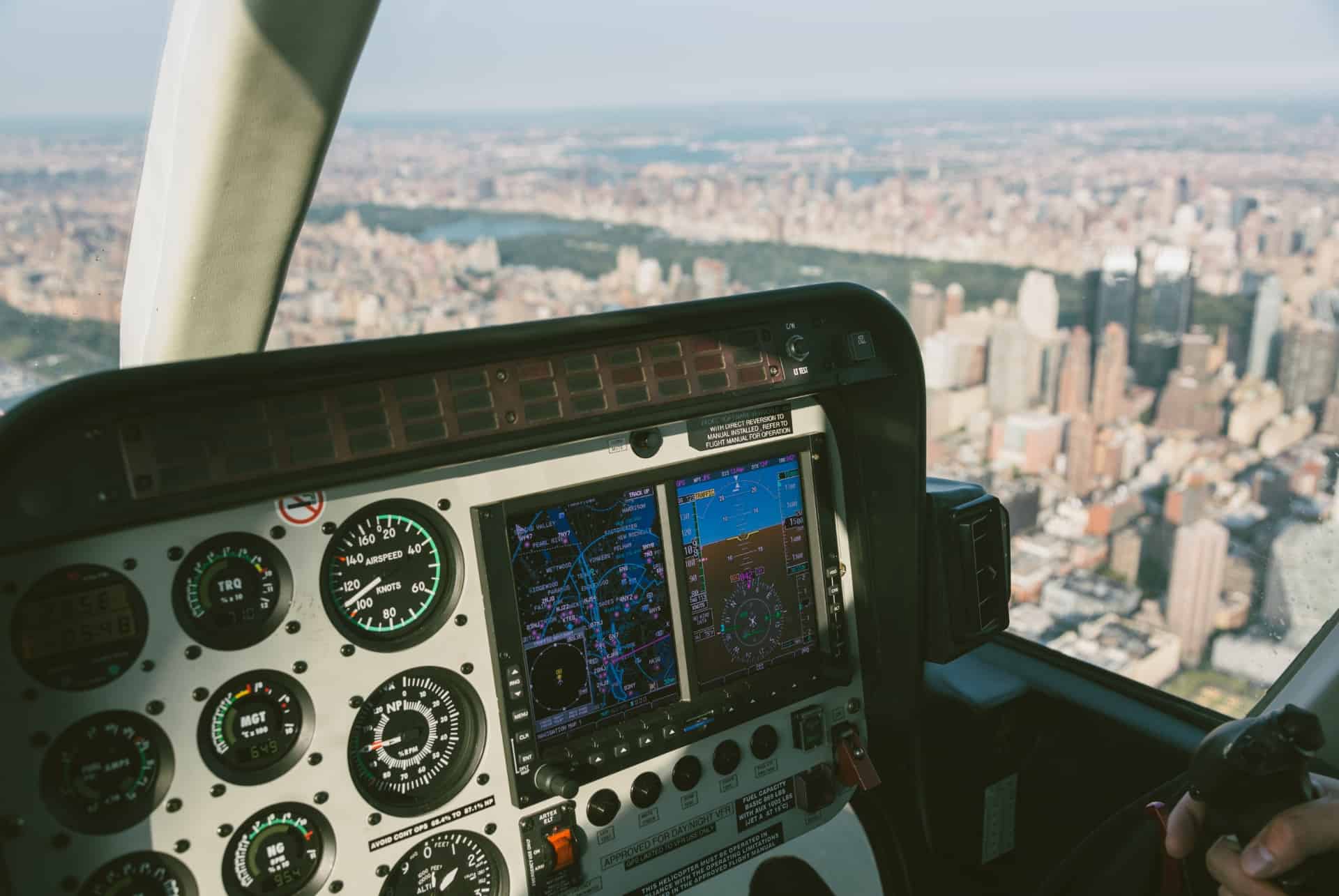 vue depuis helicoptere a new york