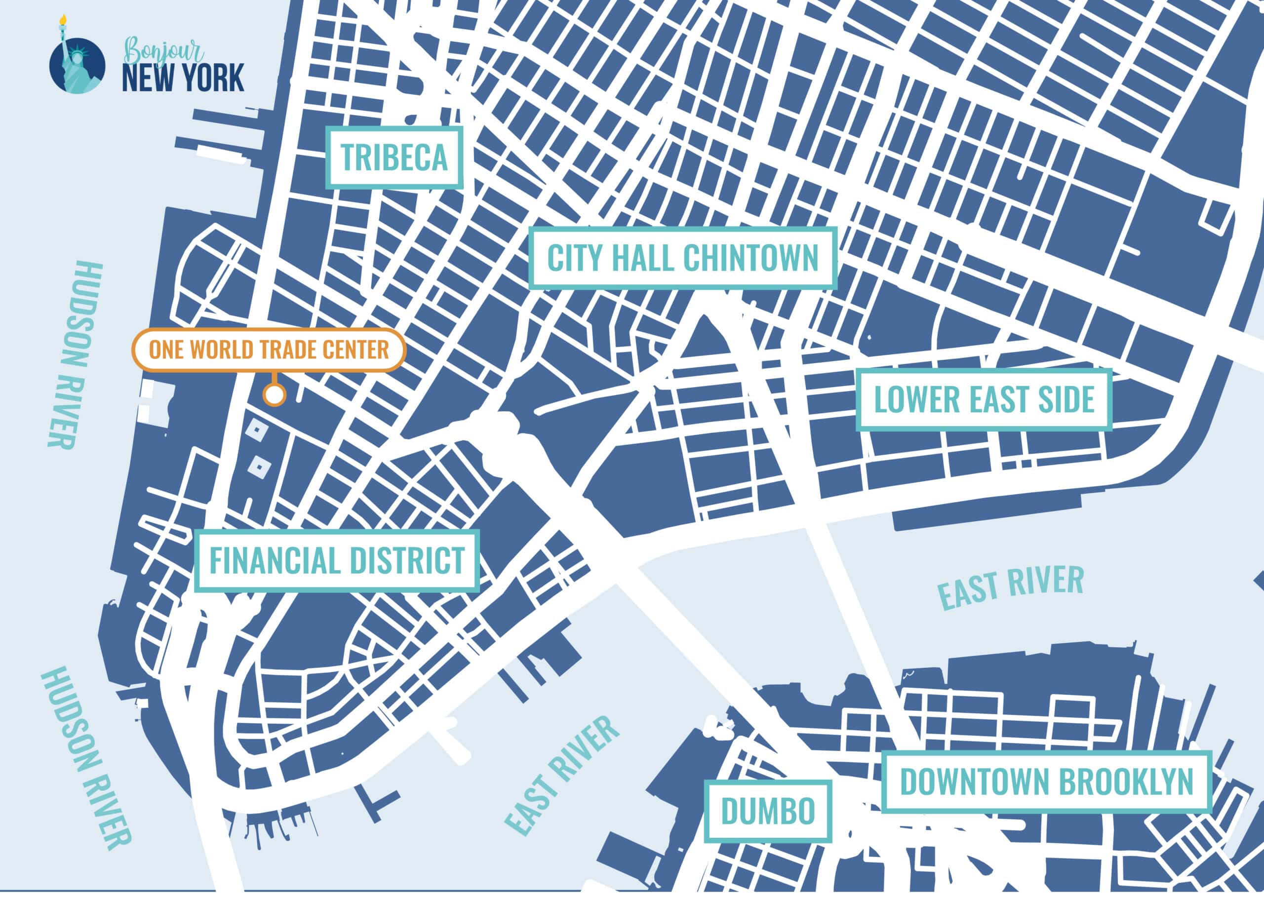 map one world trade center