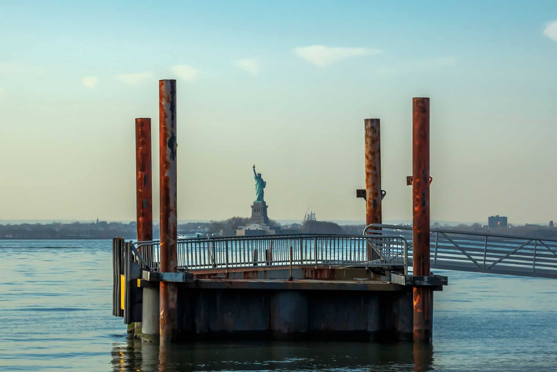 statue de la liberte depuis red hook