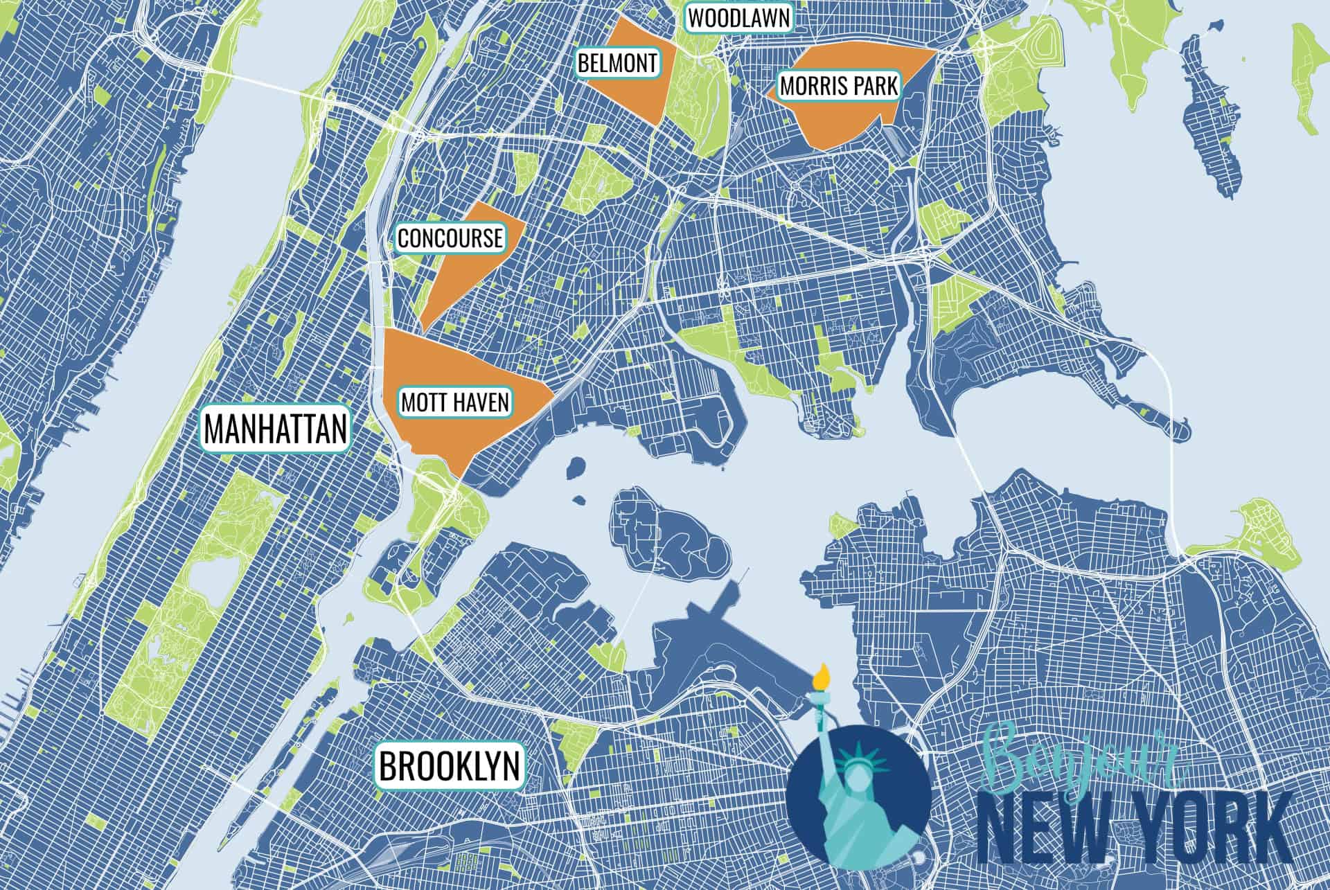 map bronx map bronx