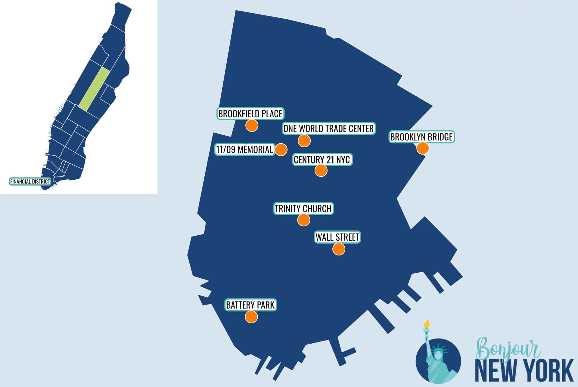 financial district map financial district map