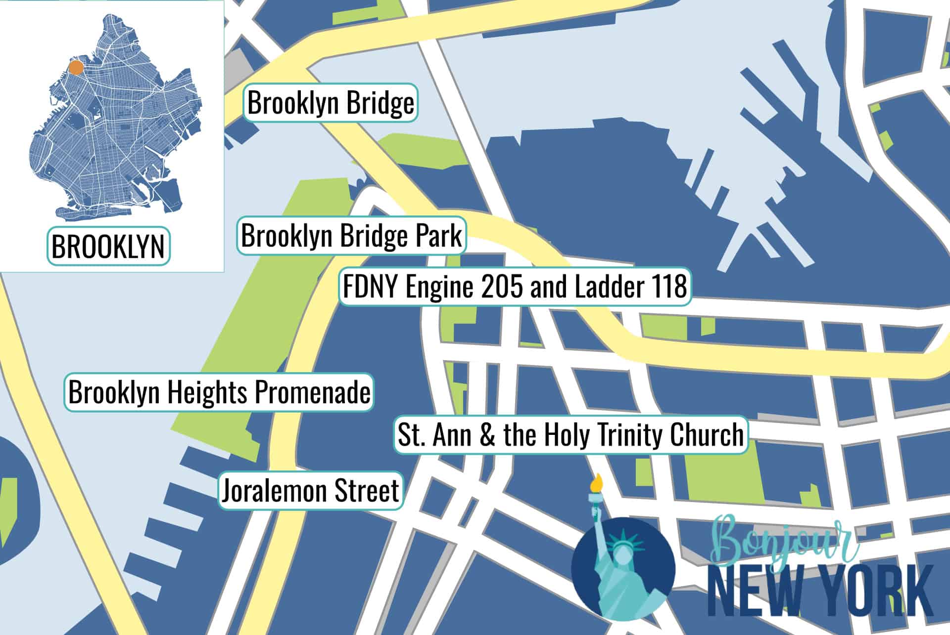 map quartiers brooklyn map quartiers brooklyn