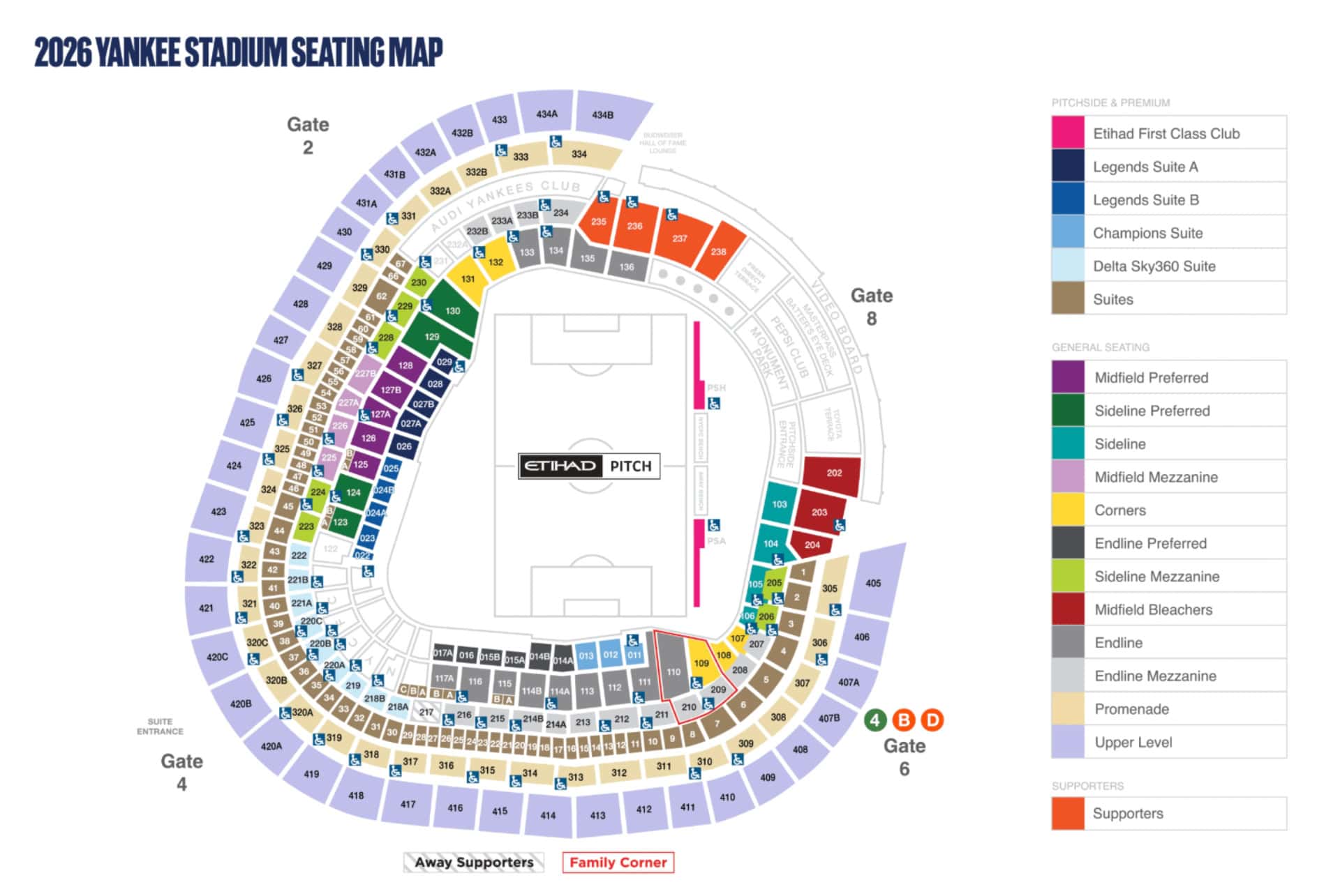 yankee stadium map nycfc yankee stadium map nycfc